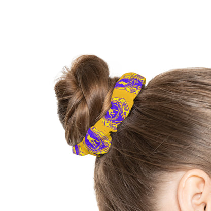 “Jeté Dance Gear” Scrunchie – Collegiate-Inspired Dance Team Hair Accessory for Dancers