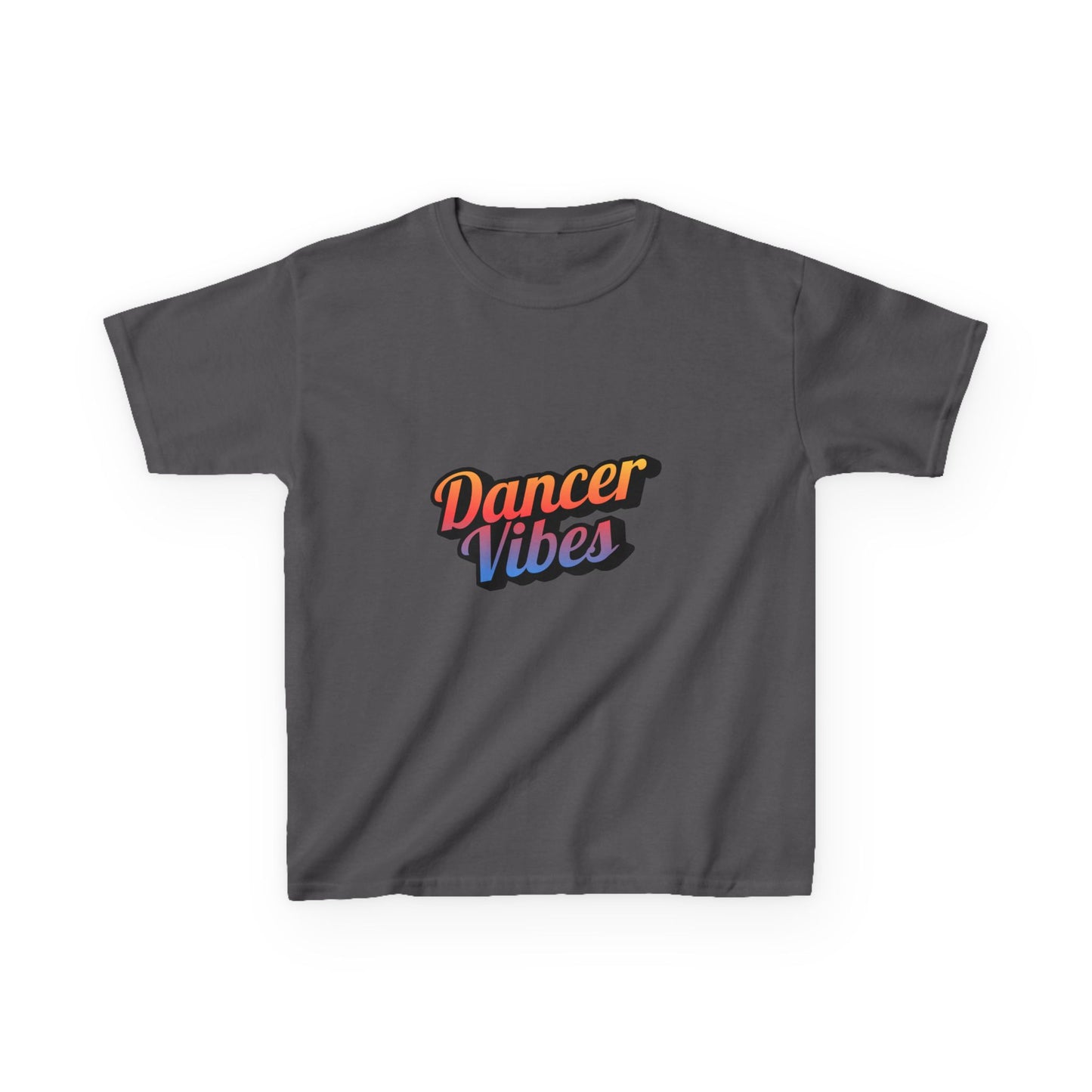 “Dancer Vibes” Colorful Graphic Tee for Kids | Dance-Themed Short Sleeve Shirt - Youth Dance T-Shirt