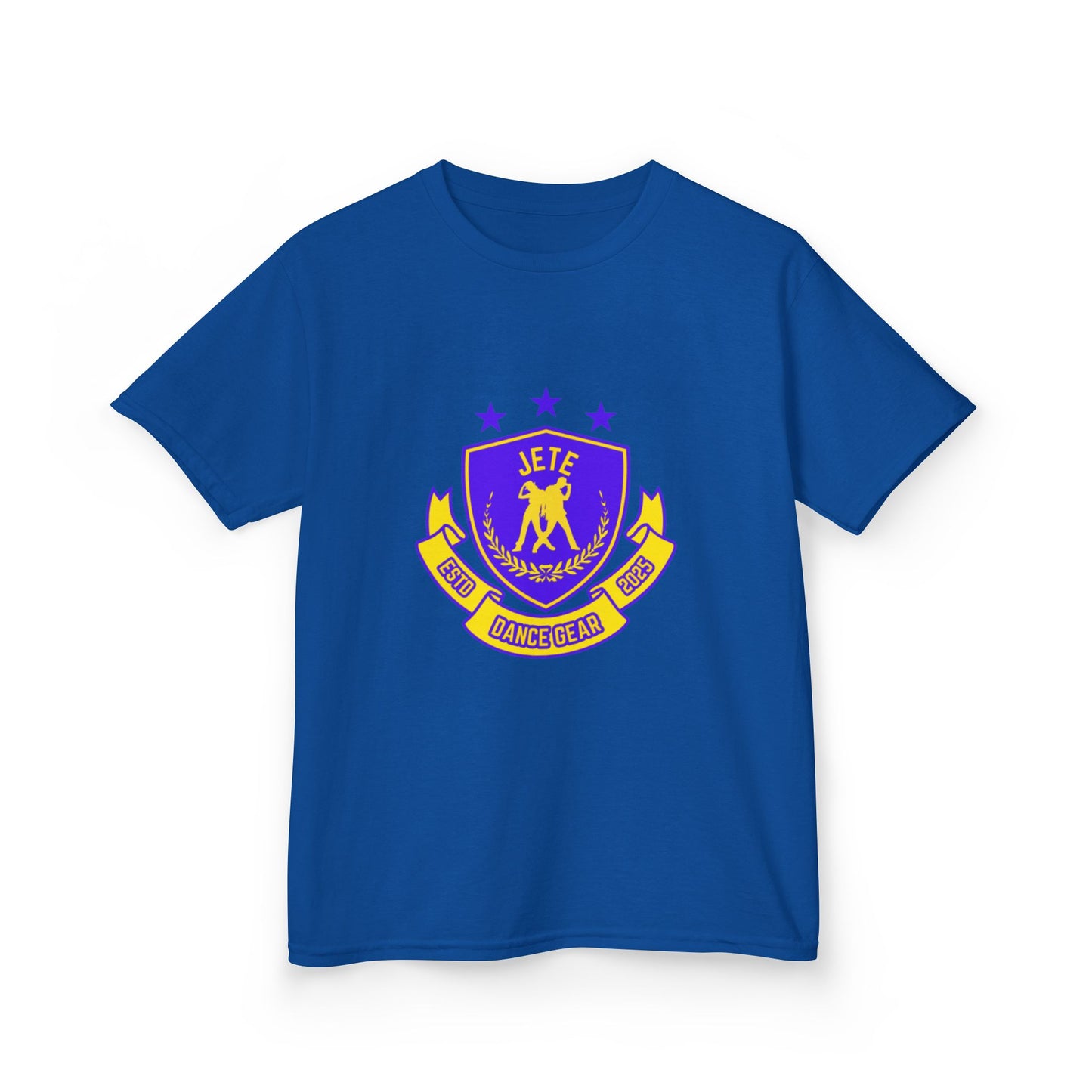 "Jeté Dance Gear" Youth Short Sleeve Tee – Collegiate-Inspired Dancer Graphic Shirt for Kids