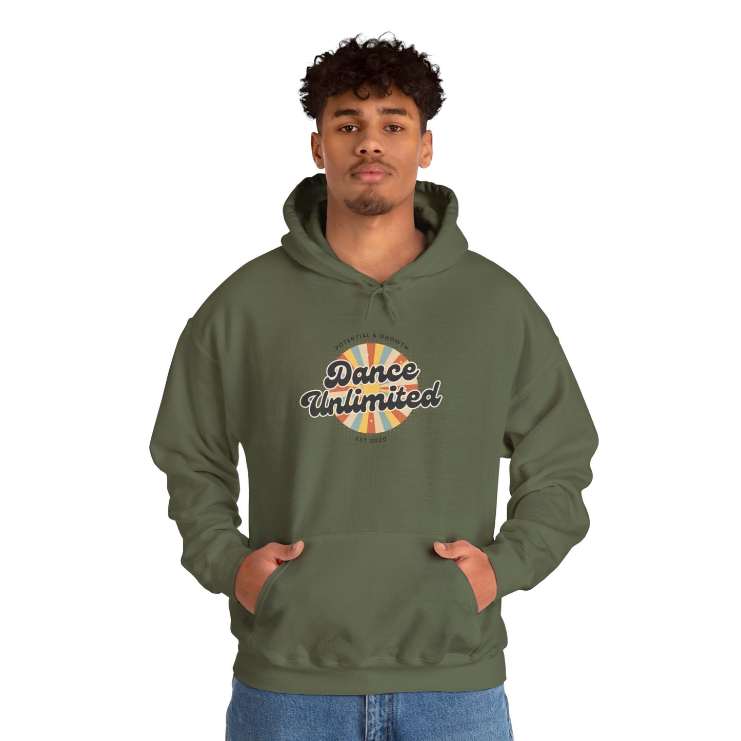 "Dance Unlimited – Potential & Growth" Retro Unisex Hoodie  Dance-Inspired Sweatshirt
