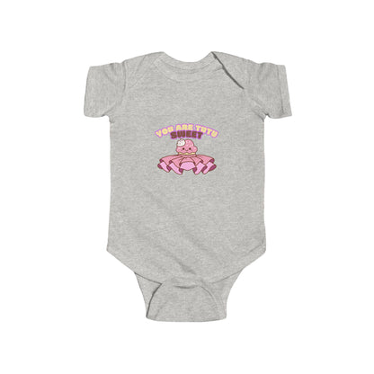 "You Are Tutu Sweet" Infant Short Sleeve Bodysuit – Kawaii Cupcake in Tutu Graphic Baby Outfit for Dance-Loving Families