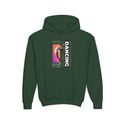 “Dancing” Female Dancer Streetwear Graphic | Unisex Youth Hoodie – Dance Hoodie for Kids & Young Performers