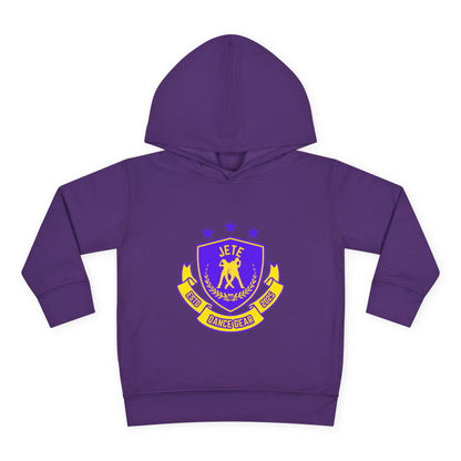 "Jeté Dance Gear" Toddler Pullover Fleece Hoodie – Collegiate-Inspired Dancer Graphic Sweatshirt for Kids