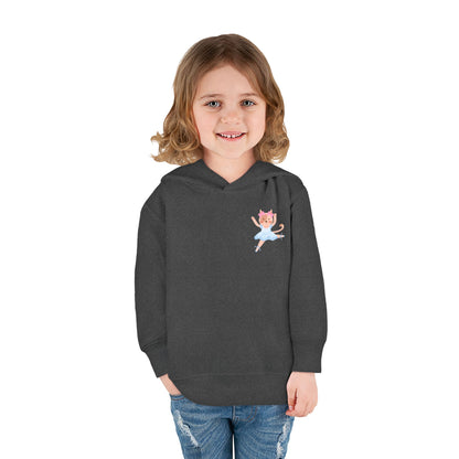 “Every Meow & Then I Dance” Adorable Dancing Cat Graphic | Cute Cat Dance Hoodie for Toddlers & Little Ballet Lovers - Toddler Pullover Hoodie