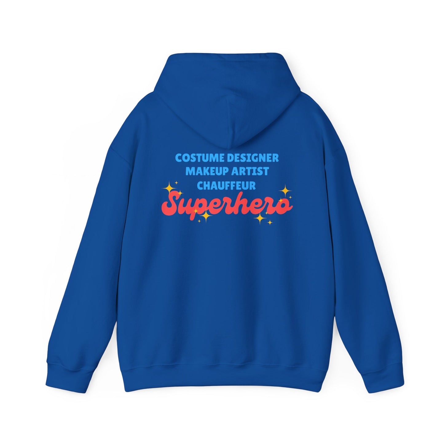 "Dance Mom" Superhero Hoodie – Floral Front Graphic & Fun Back Design | Unisex Hooded Sweatshirt for Proud Dance Parents