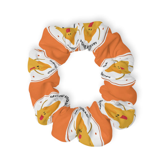“Nacho Average Dancer” Scrunchie – Funny Dance Pun Hair Accessory with Cute Nacho Graphic
