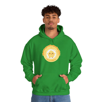 "What do you call a dancing chick? Poultry in Motion" Unisex Dance Hoodie – Funny Dancing Chick Graphic Sweatshirt for Dancers