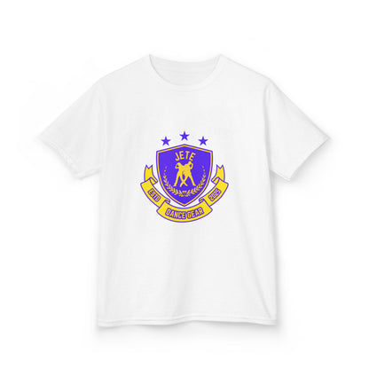 "Jeté Dance Gear" Youth Short Sleeve Tee – Collegiate-Inspired Dancer Graphic Shirt for Kids