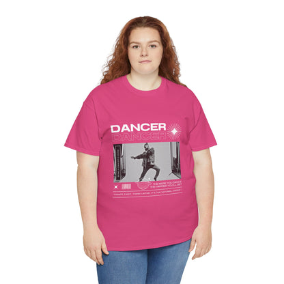 "Dancer "Jazz Pose Unisex Heavy Cotton Tee – Streetwear-Inspired Jazz Dance Graphic T-Shirt for Performers