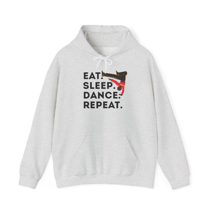 "Eat Sleep Dance Repeat" Unisex Dance Hoodie – Bold B-Boy Streetwear Sweatshirt