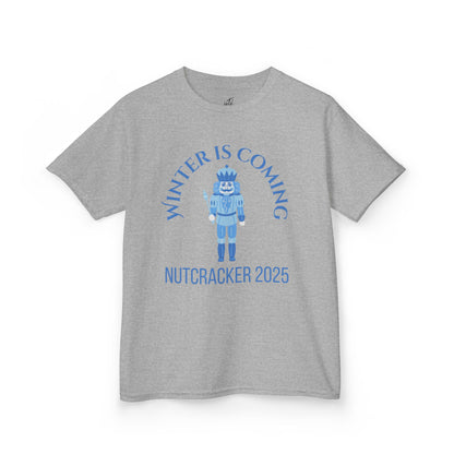 “Winter Is Coming Nutcracker 2025” YOUTH T-shirt | Holiday Dance Tee for Ballet Dancers