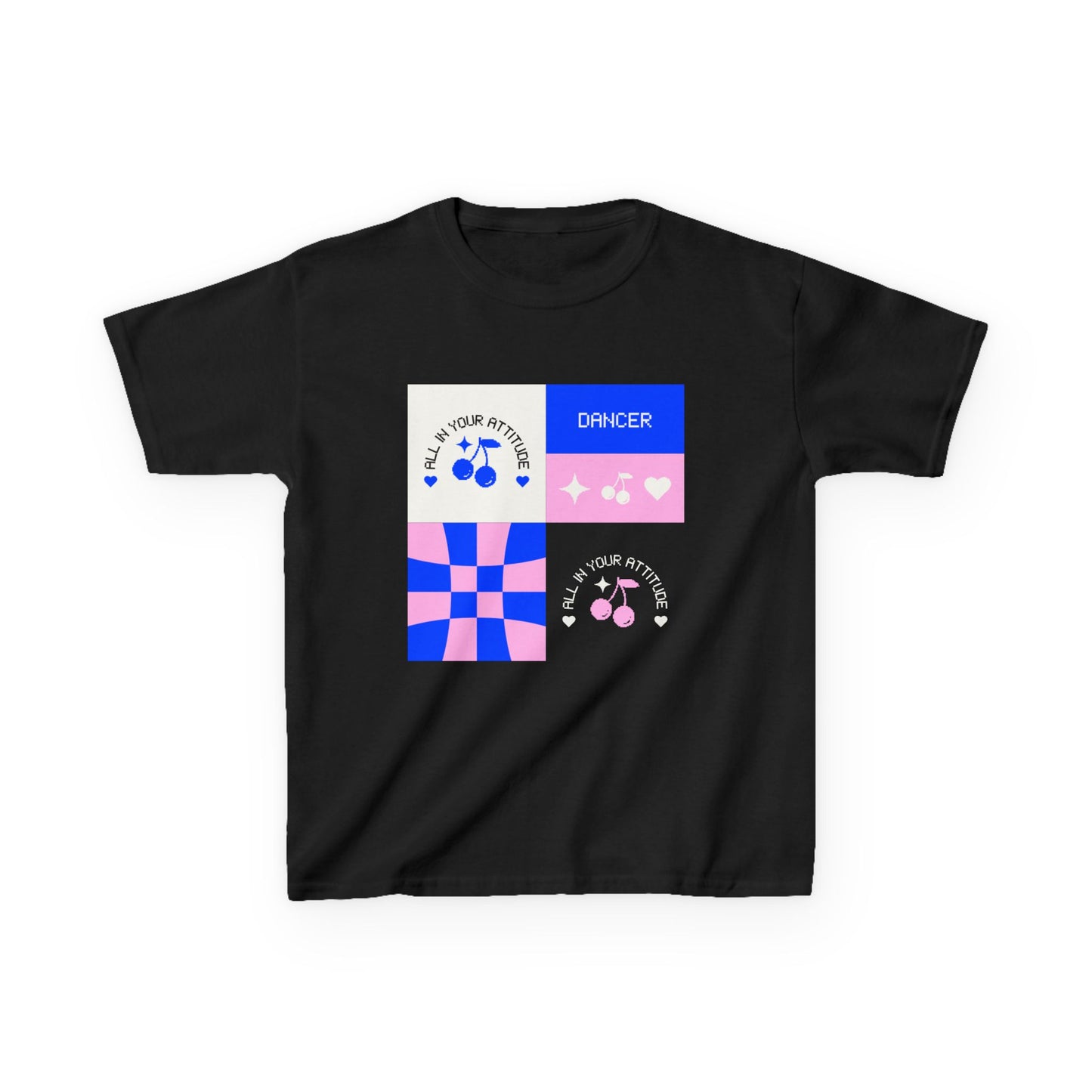 "Dancer - All in Your Attitude" Retro Graphic Tee for Kids - Youth Dance T-Shirt