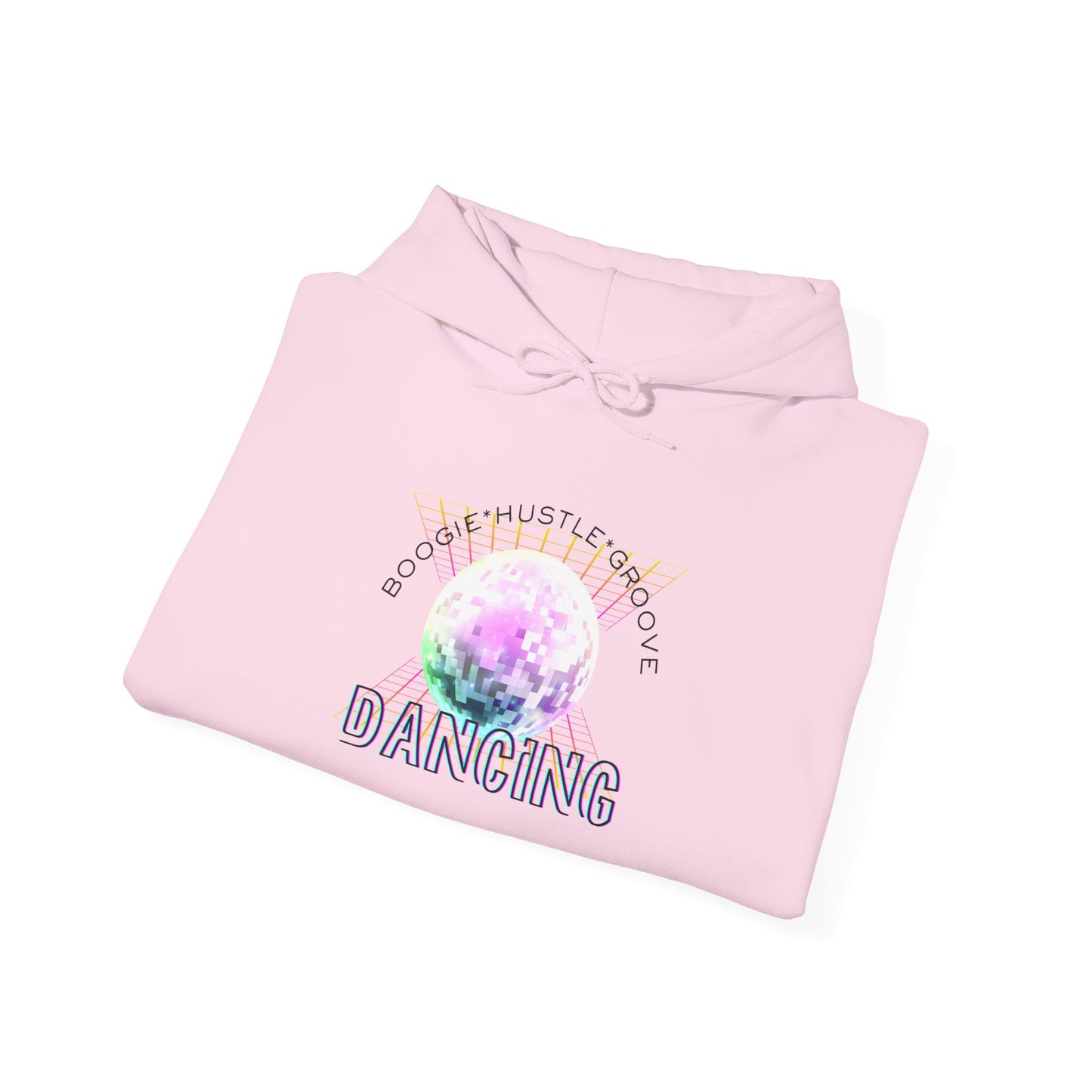 "Boogie, Hustle, Groove - Dancing" Streetwear Dance Graphic – Unisex Heavy Blend™ Hooded Sweatshirt