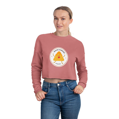 "Nacho Average Dancer" Women’s Cropped Dance Sweatshirt – Cute Nacho Graphic | Funny Dance Gift for Her