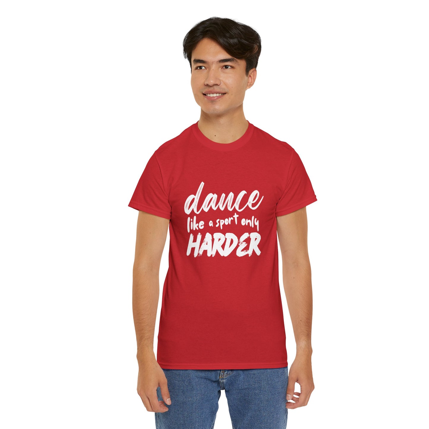 “Dance Like a Sport Only Harder” Unisex Heavy Cotton T-Shirt – Dance-Inspired Graphic Tee for Adults & Kids