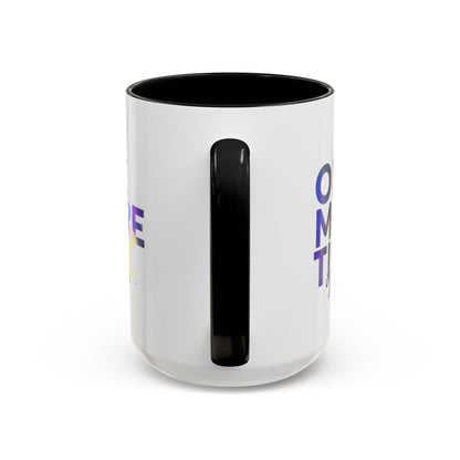 "One More Time is a Lie" Accent Coffee Mug – Funny Dance Rehearsal Quote Ceramic Mug for Dancers