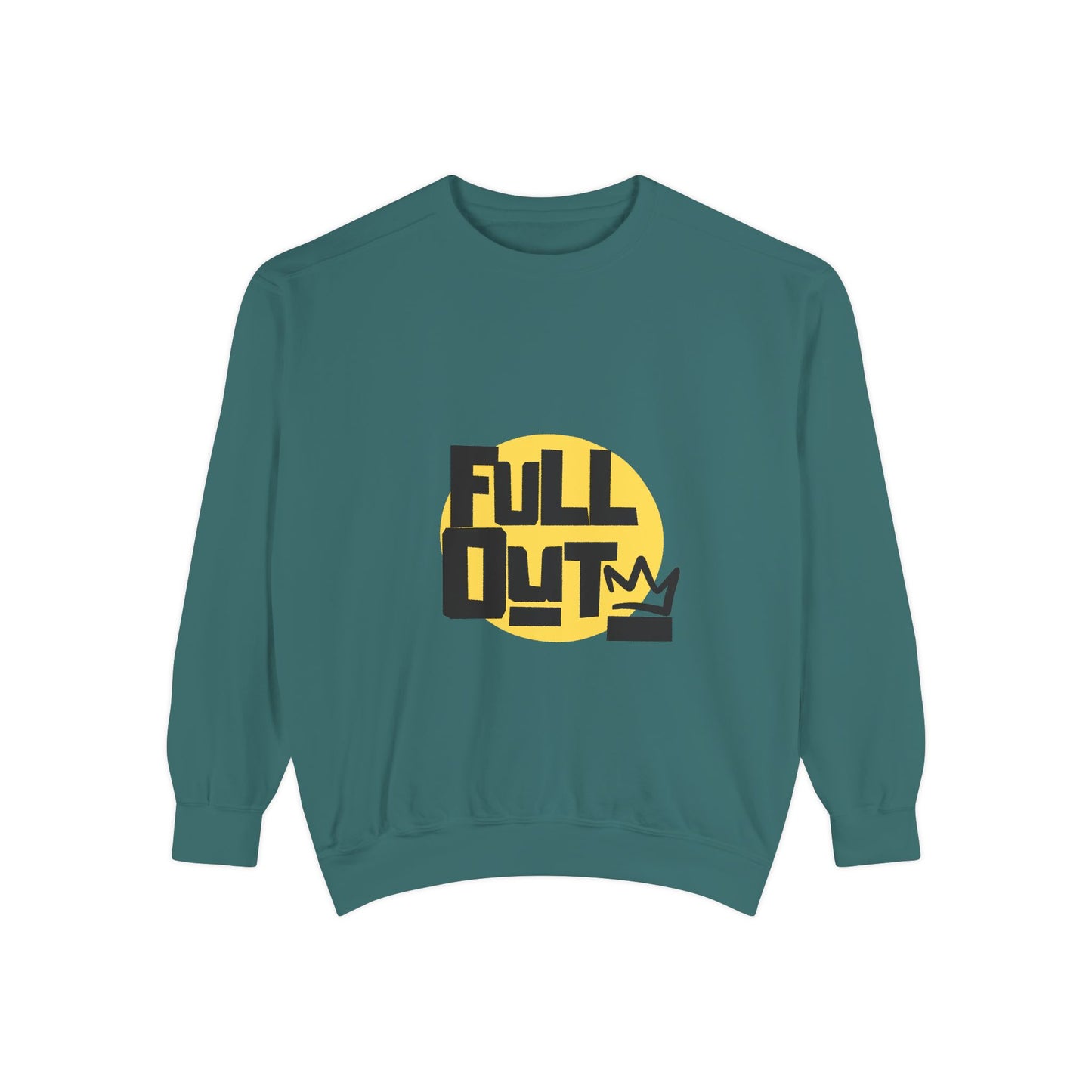 "Full Out" Unisex Lightweight Crewneck Sweatshirt – Bold Streetwear-Inspired Dance Graphic Pullover for Dancers & Performers