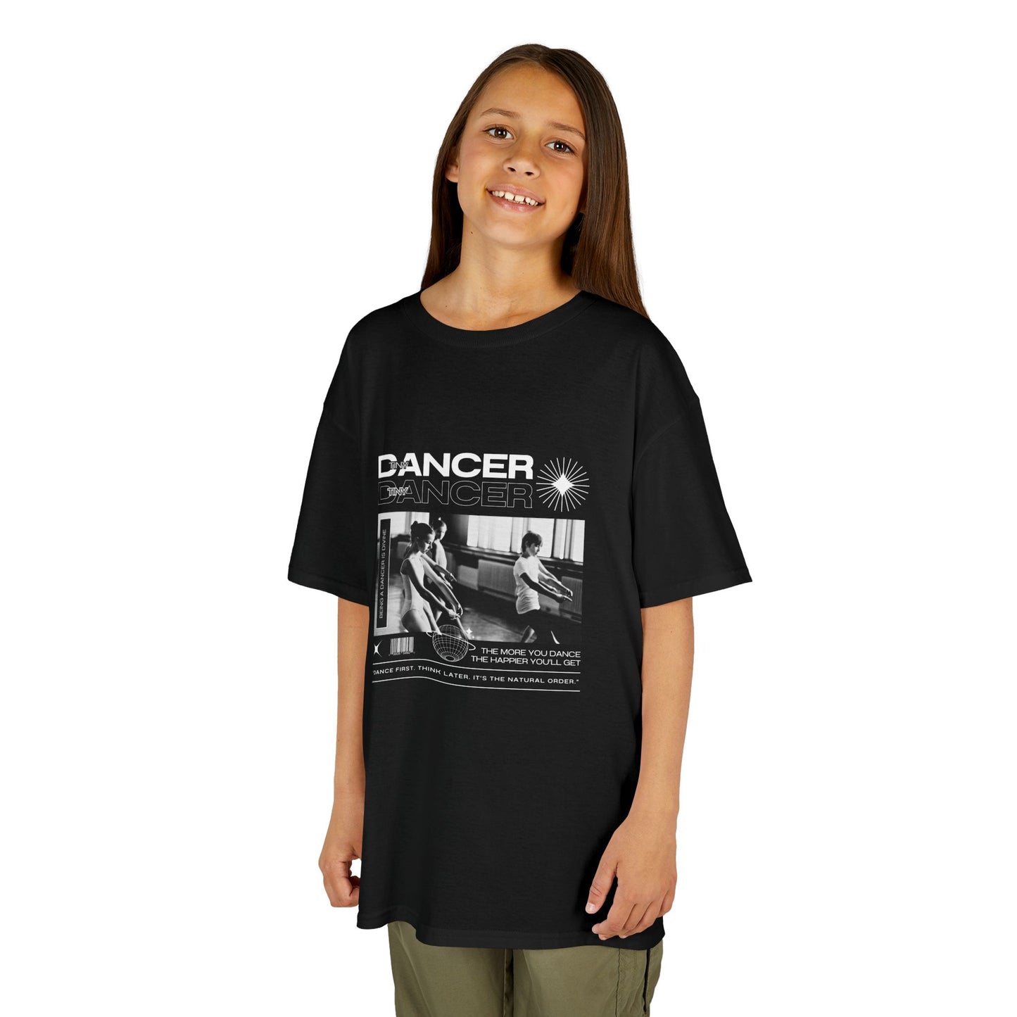 “Dancer” Youth Short Sleeve Tee – Ballet Class Streetwear-Inspired Dance Shirt for Kids