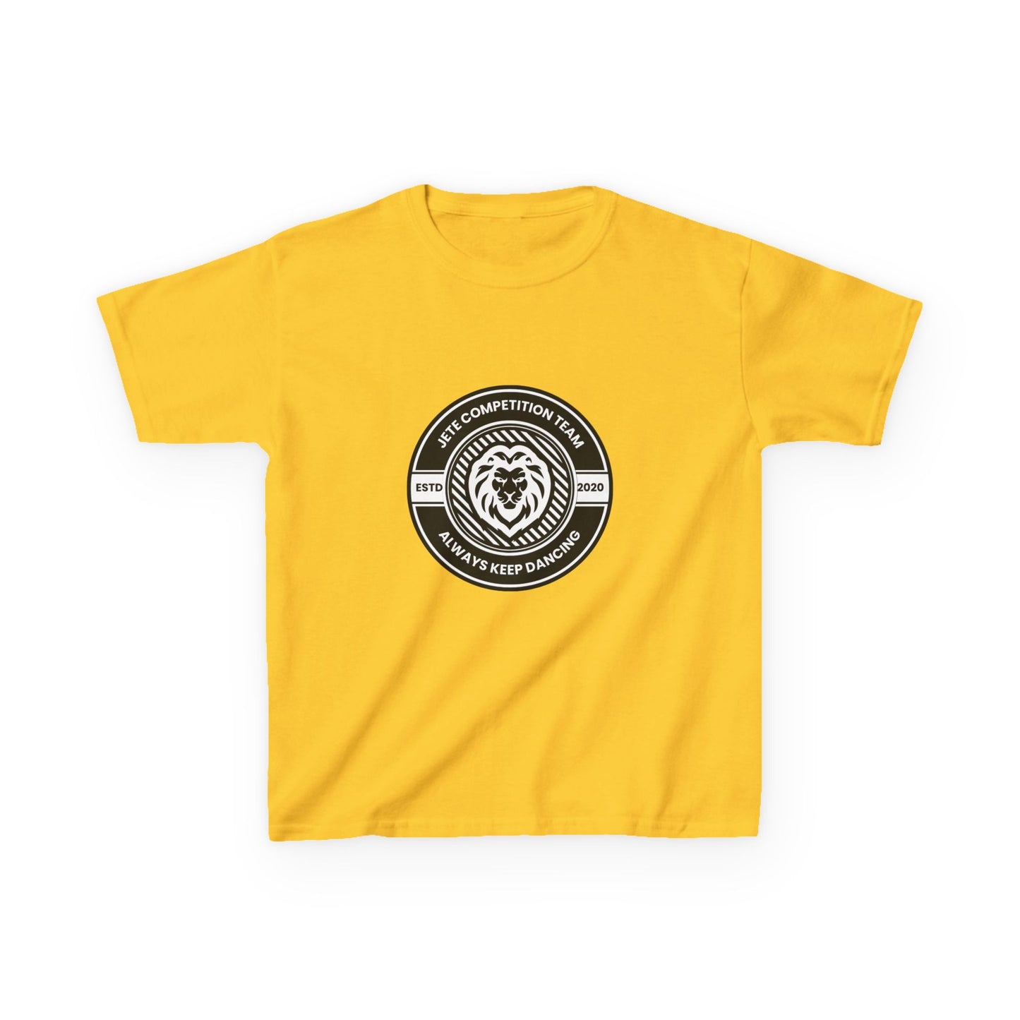 "Jeté Competition Team – Always Keep Dancing" Collegiate Graphic Tee - Youth Dance Team T-Shirt