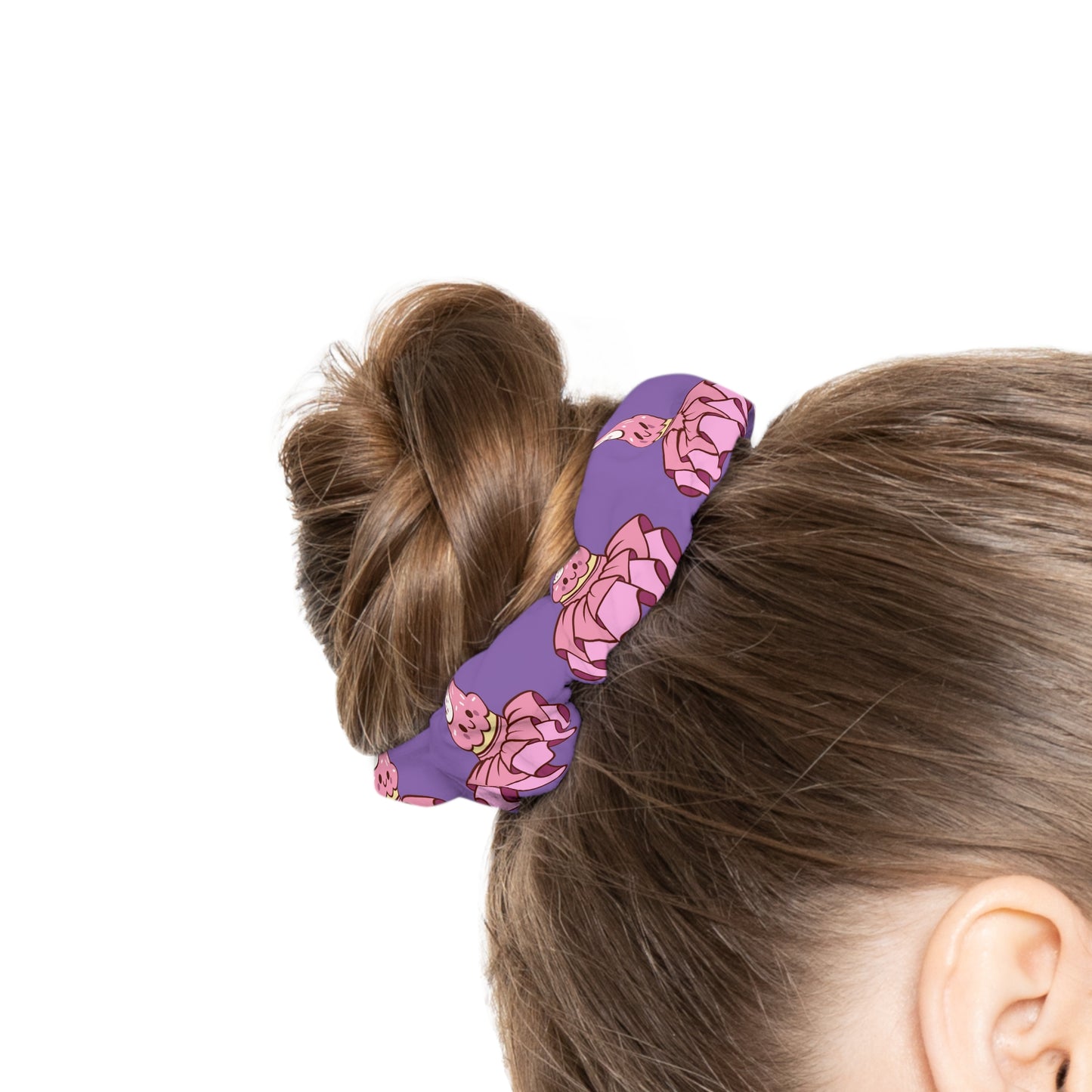 “You Are Tutu Sweet” Scrunchie – Kawaii Cupcake Dance Hair Accessory with Cute Tutu Graphic