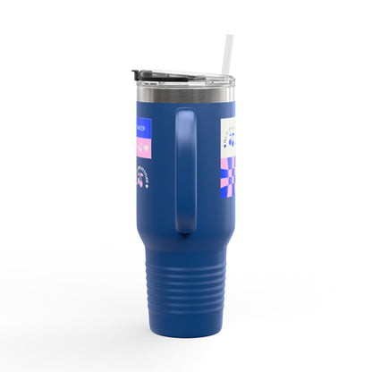 "All in Your Attitude" – 40oz Insulated Stainless Steel Travel Mug with Bold Motivational Graphic | Dance-Inspired Hydration Tumbler