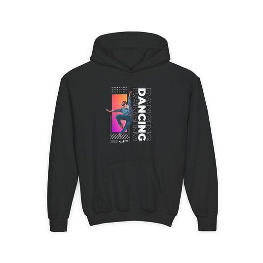 “Dancing” Male Dancer Streetwear Graphic | Unisex Youth Hoodie – Dance Hoodie for Kids & Young Performers