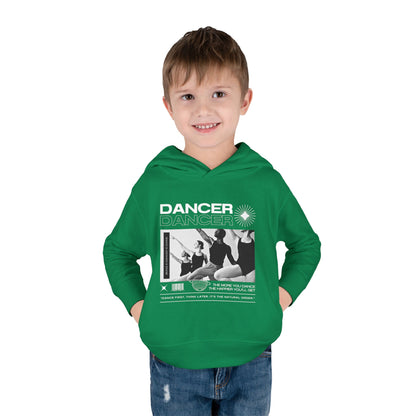 “Dancer” Toddler Pullover Hoodie – Streetwear-Inspired Ballet Barre Graphic Sweatshirt for Kids
