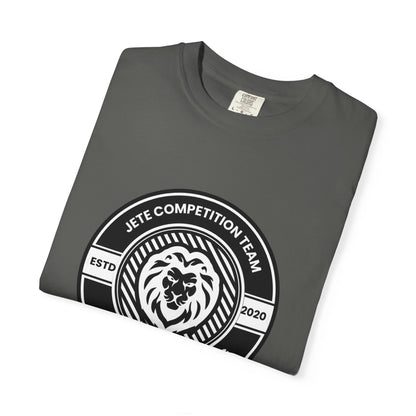 "Jeté Competition Team,  Always Keep Dancing" Unisex Garment-Dyed T-Shirt – Collegiate-Style Dance Graphic Tee – Shirt for Dancers & Teams