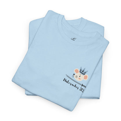 “Mouse King ’Tings” Back Print ADULT T-shirt + “Nutcracker 2025” Front – Unisex Heavy Cotton Tee | Ballet Holiday Dance Apparel