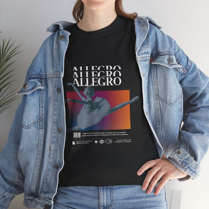 "Allegro" Ballet Definition Tee – Unisex Heavy Cotton T-Shirt with Ballet Streetwear Graphic