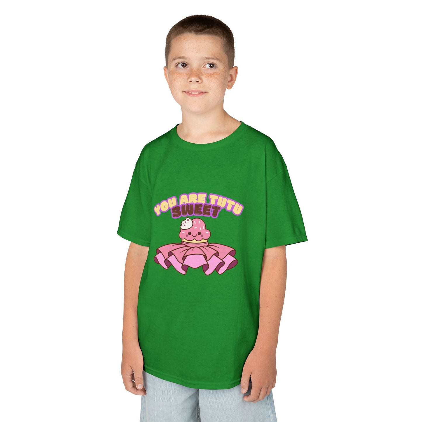 "You Are Tutu Sweet" Youth Short Sleeve Tee – Kawaii Cupcake in Tutu Graphic Dance Shirt for Kids and Ballet Lovers
