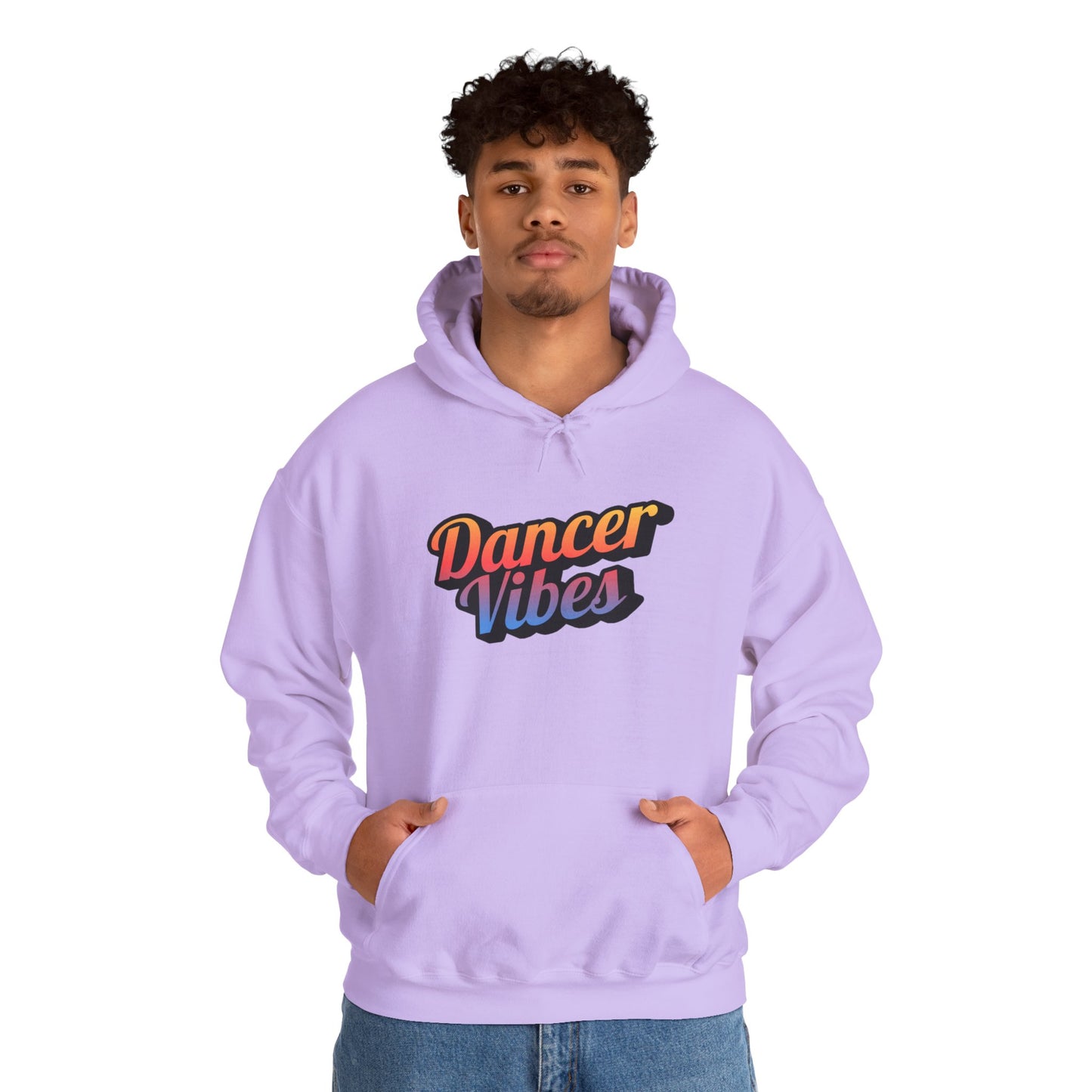 "Dancer Vibes" Unisex Hooded Sweatshirt – Colorful Retro Dance Graphic Hoodie for Dance Lovers