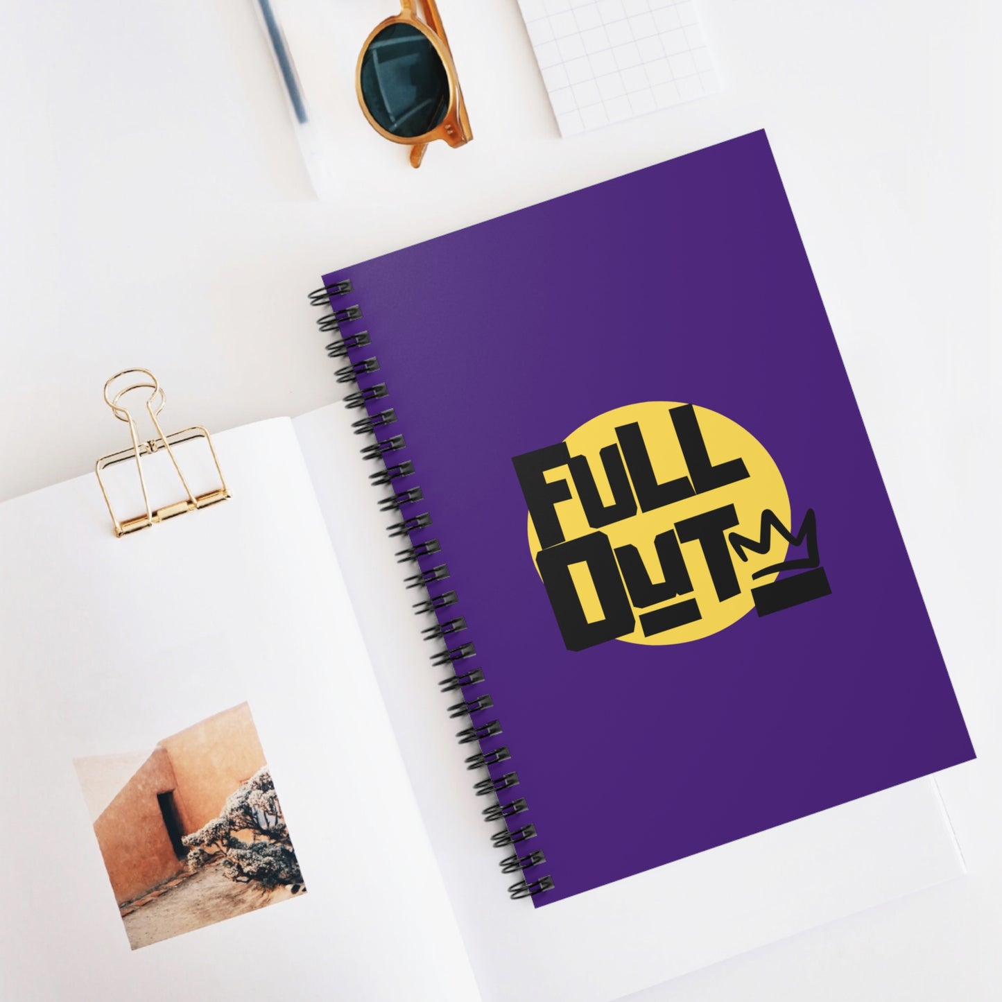 "Full Out" Spiral Notebook – Streetwear Dance Journal for Choreographers, Dancers & Hip Hop Lovers