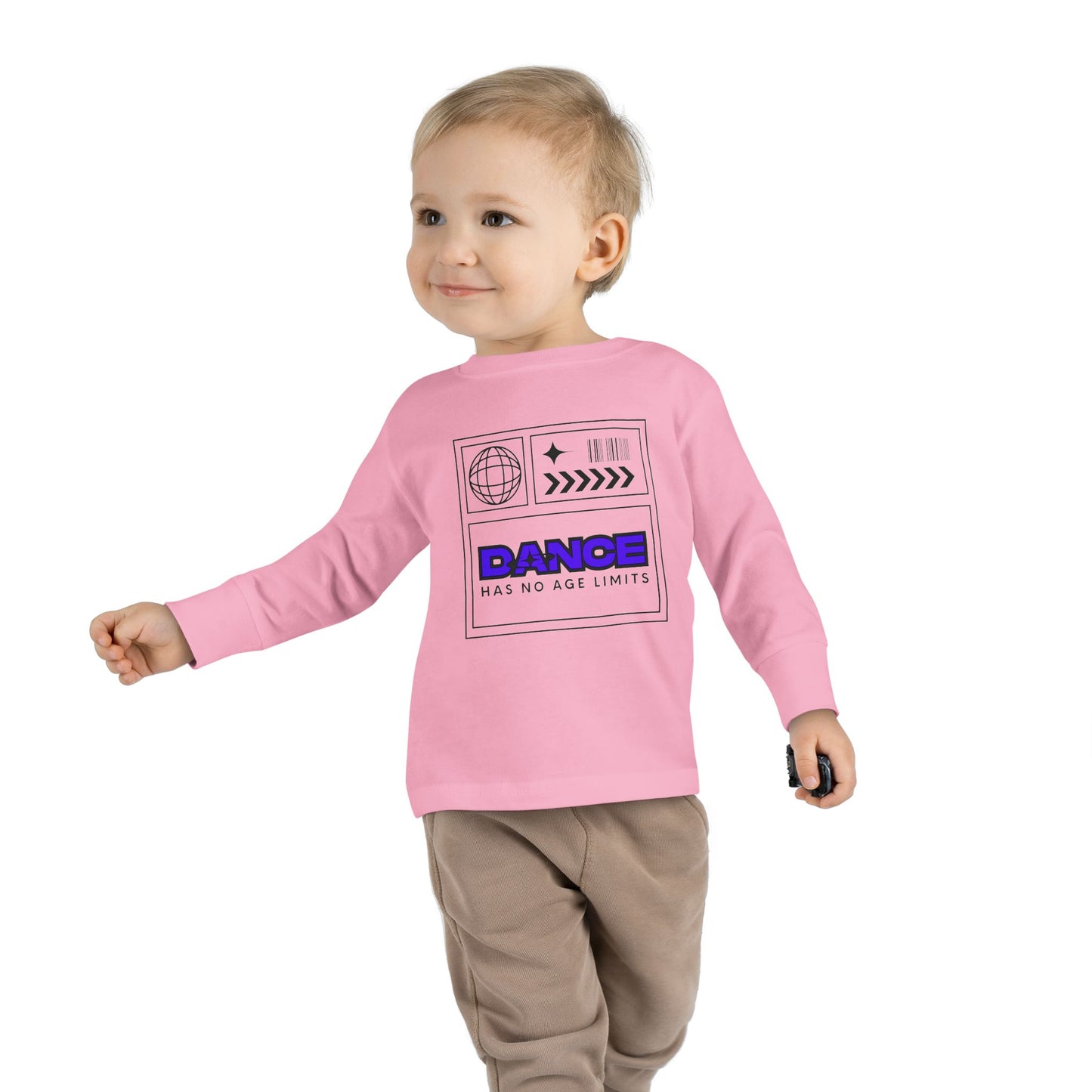 "Dance Has No Age Limits" Toddler Long Sleeve Tee – Unisex Streetwear Dance Shirt for Kids