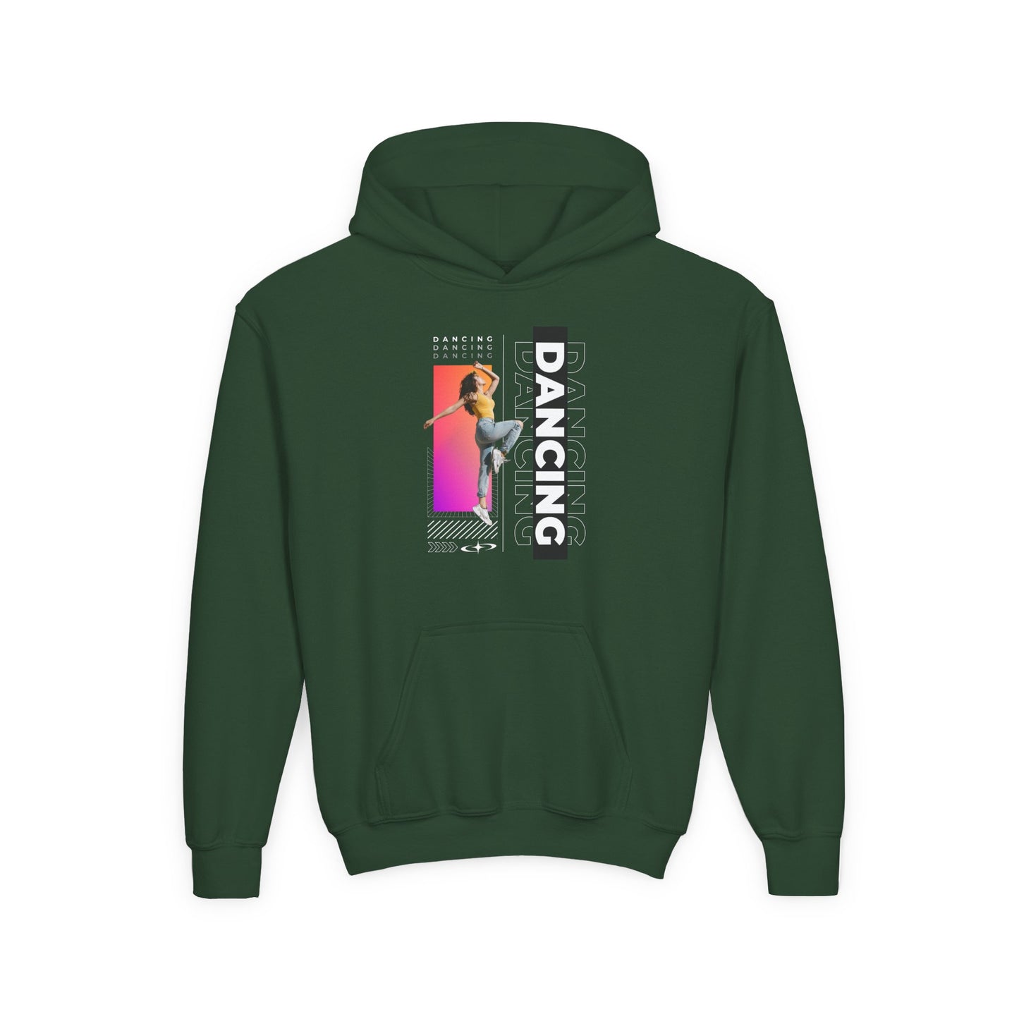 “Dancing” Female Dancer Streetwear Graphic | Unisex Youth Hoodie – Dance Hoodie for Kids & Young Performers