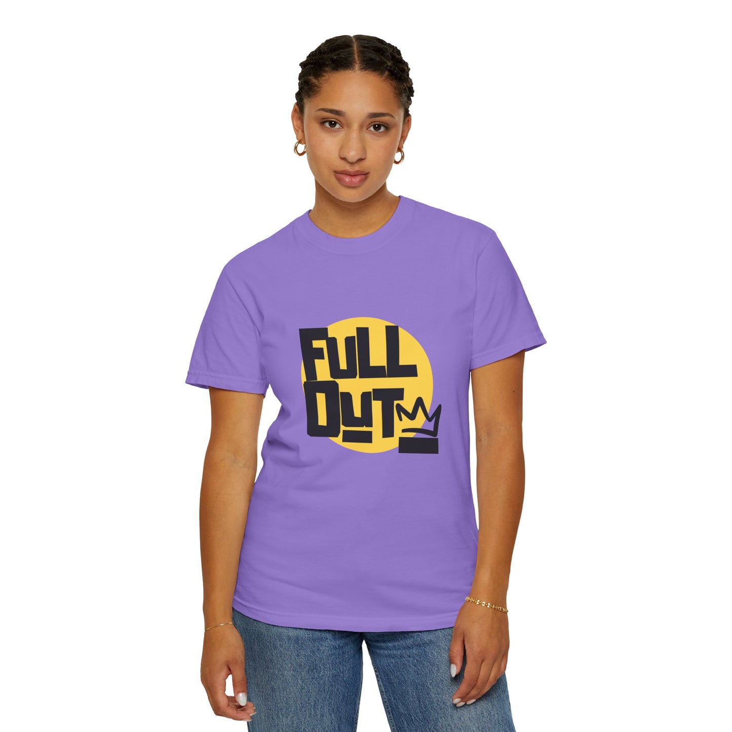 "Full Out" Unisex Garment-Dyed T-Shirt – Bold Streetwear-Inspired Dance Graphic Tee – Performance Shirt for Dancers & Hip Hop Enthusiasts