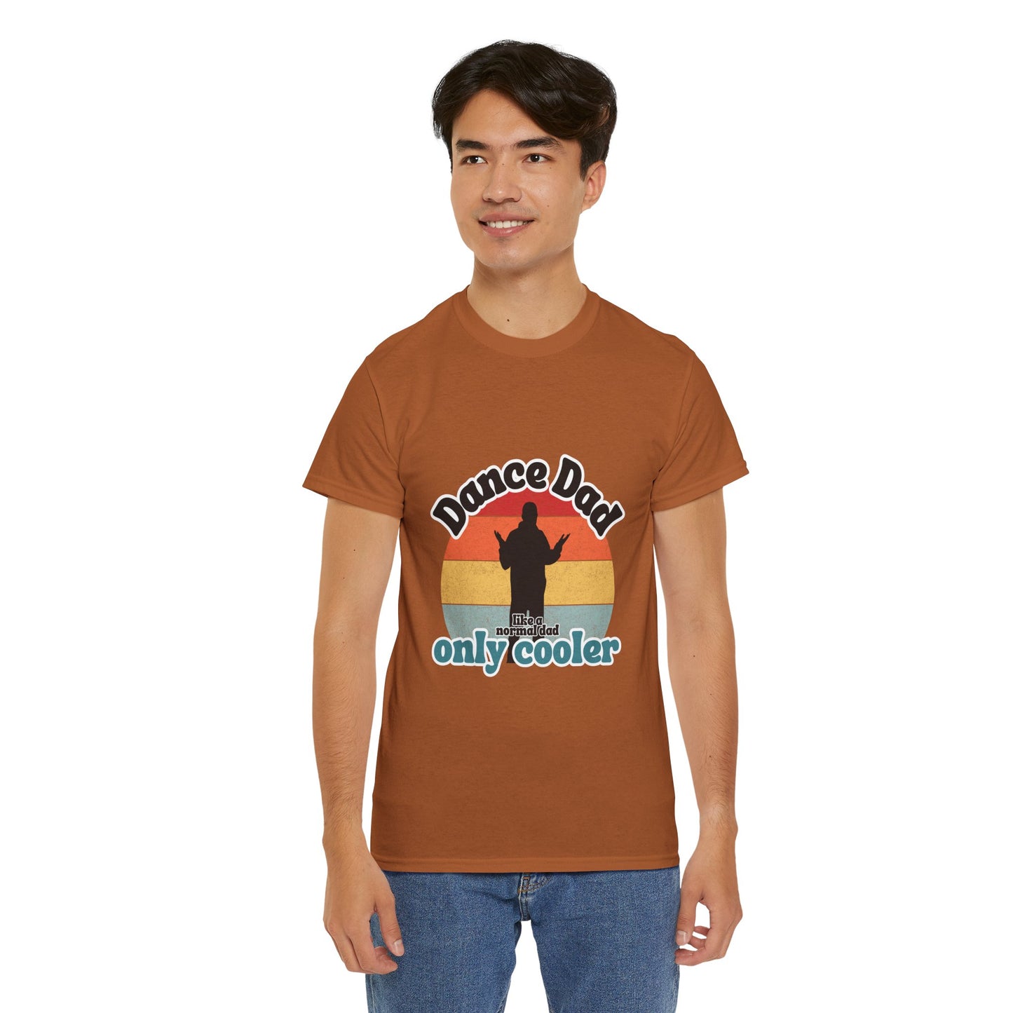 "Dance Dad" Unisex Heavy Cotton Tee – Funny Retro Dance Shirt for Cool Dads