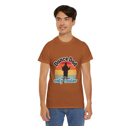 "Dance Dad" Unisex Heavy Cotton Tee – Funny Retro Dance Shirt for Cool Dads