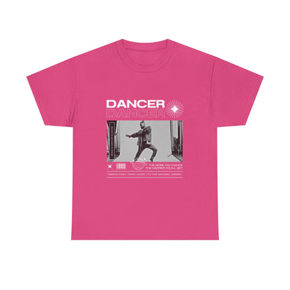 "Dancer "Jazz Pose Unisex Heavy Cotton Tee – Streetwear-Inspired Jazz Dance Graphic T-Shirt for Performers