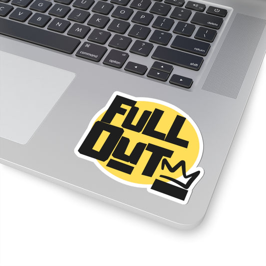 "Full Out" Kiss-Cut Sticker – Bold Streetwear-Inspired Dance Graphic – Urban Dance-Themed Vinyl Sticker for Laptops, Journals & Water Bottles