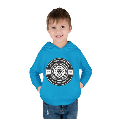 “Jeté Competition Team: Always Keep Dancing” Toddler Pullover Fleece Hoodie – Collegiate Dance Graphic |  Sweatshirt for Kids