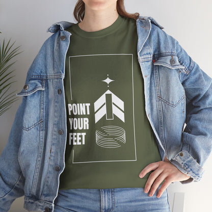 "Point Your Feet" Streetwear Dance Tee – Unisex Heavy Cotton Ballet-Inspired T-Shirt for Dancers