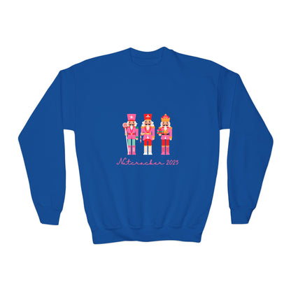 “Nutcracker 2025” Sweatshirt – YOUTH Crewneck | Ballet Holiday Dance Sweatshirt for Dancers