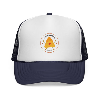 "Nacho Average Dancer" Trucker Hat – Kawaii Nacho Graphic Unisex Dance Cap | Funny Dance-Themed Hat for Adults & Teens