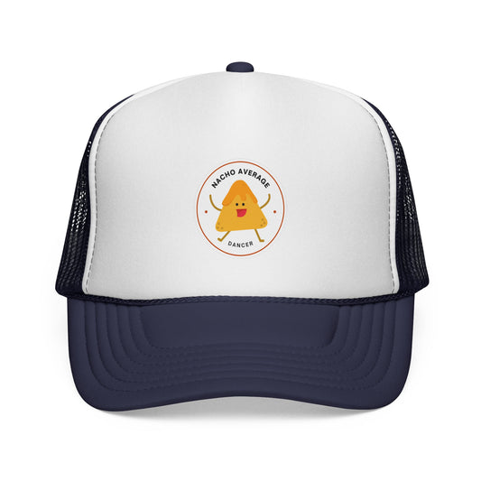 "Nacho Average Dancer" Trucker Hat – Kawaii Nacho Graphic Unisex Dance Cap | Funny Dance-Themed Hat for Adults & Teens