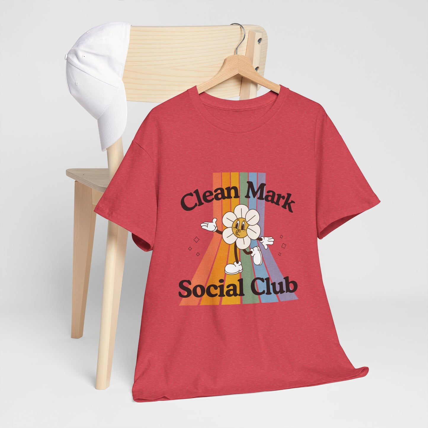 “Clean Mark Social Club” Unisex Heavy Cotton T-Shirt – Streetwear-Inspired Dance Graphic Tee for Adults & Kids