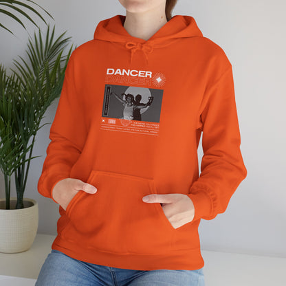 “Dancer” Contemporary Dancer in Spotlight Graphic | Streetwear-Inspired Dance Hoodie for Modern Dance Lovers - Unisex Heavy Blend™ Hooded Sweatshirt