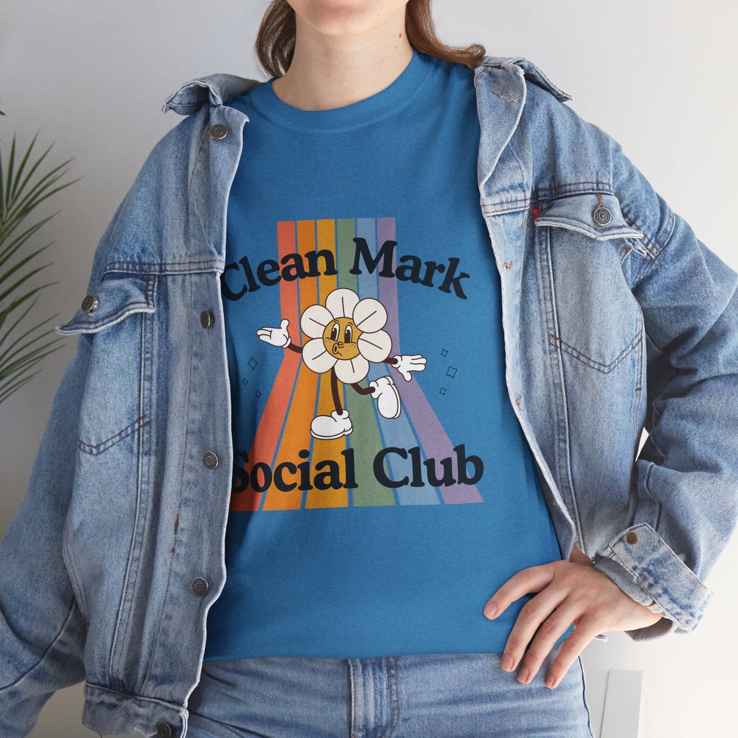 “Clean Mark Social Club” Unisex Heavy Cotton T-Shirt – Streetwear-Inspired Dance Graphic Tee for Adults & Kids