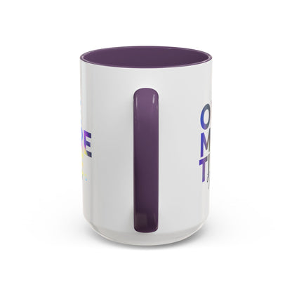 "One More Time is a Lie" Accent Coffee Mug – Funny Dance Rehearsal Quote Ceramic Mug for Dancers