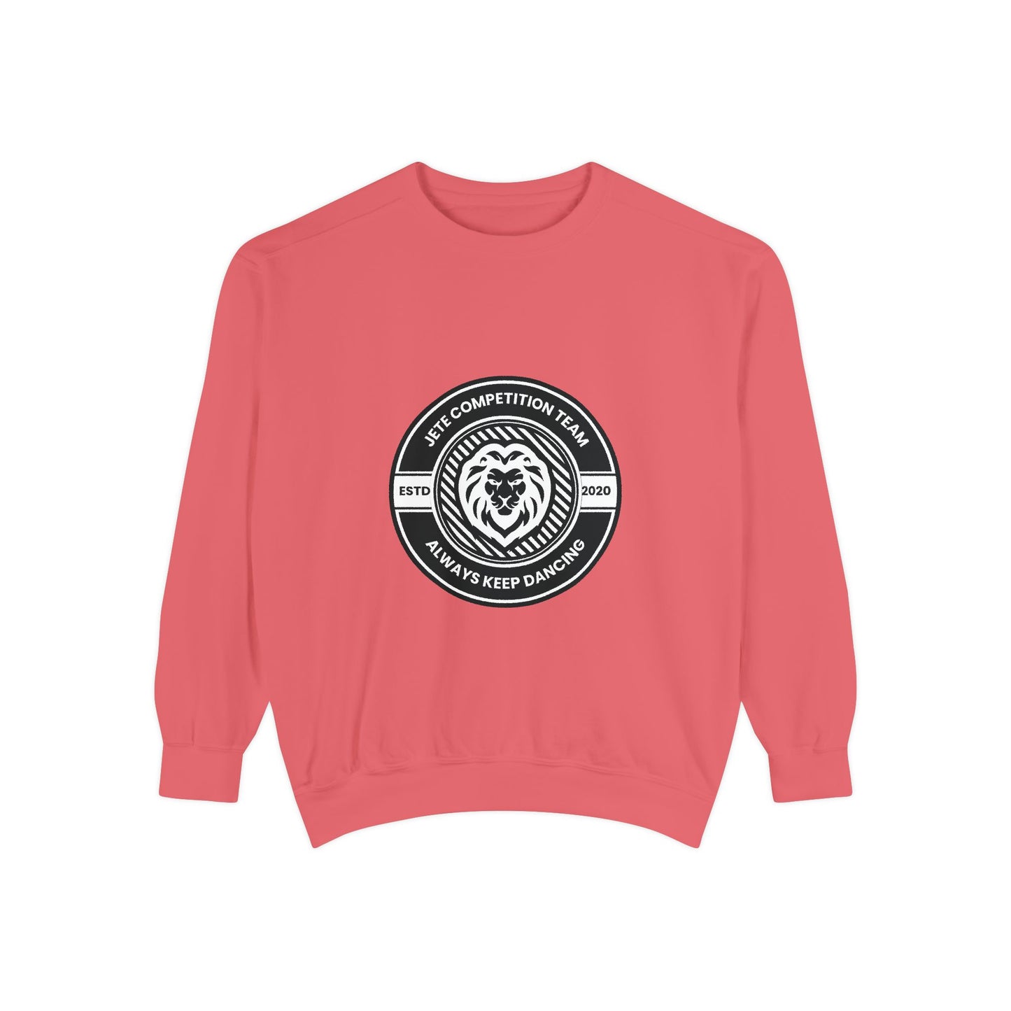 "Jeté Competition Team – Always Keep Dancing" Unisex Lightweight Crewneck Sweatshirt – Collegiate-Inspired Dance Team Pullover for Dancers & Studio Spirit Wear